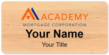 Custom name badges for Academy Mortgage Corporation