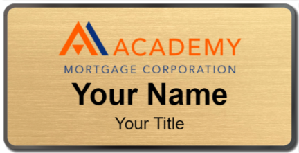 Custom name badges for Academy Mortgage Corporation