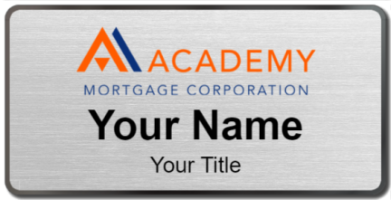 Custom name badges for Academy Mortgage Corporation