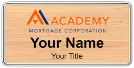 Custom name badges for Academy Mortgage Corporation