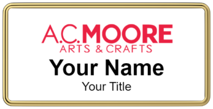 Custom name badges for AC Moore