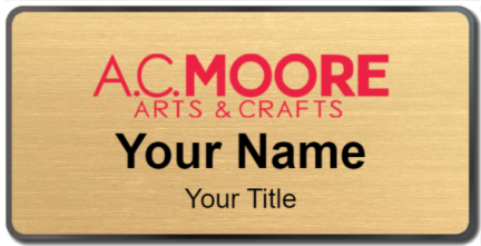 Custom name badges for AC Moore