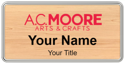 Custom name badges for AC Moore