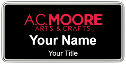 Custom name badges for AC Moore