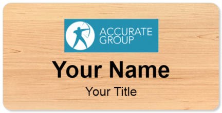 Custom name badges for Accurate Group
