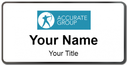 Custom name badges for Accurate Group