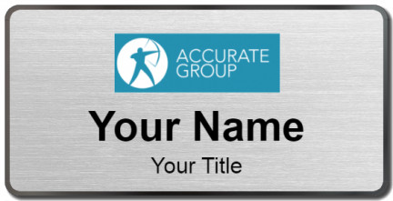 Custom name badges for Accurate Group