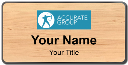 Custom name badges for Accurate Group