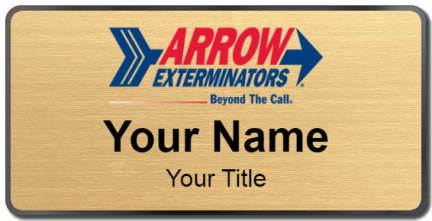 Custom name badges for Arrow Exterminators