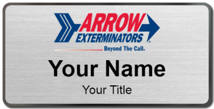 Custom name badges for Arrow Exterminators