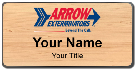 Custom name badges for Arrow Exterminators