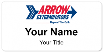 Custom name badges for Arrow Exterminators