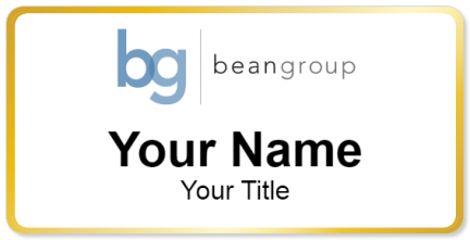 Custom name badges for Bean Group