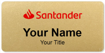 Custom name badges for Santander