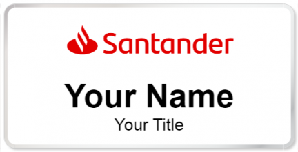 Custom name badges for Santander