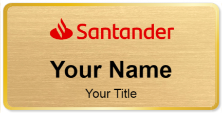 Custom name badges for Santander