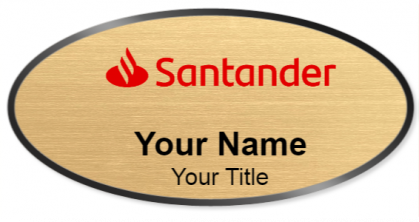 Custom name badges for Santander