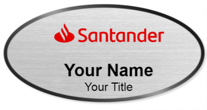 Custom name badges for Santander