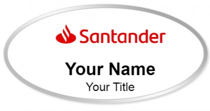 Custom name badges for Santander