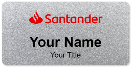 Custom name badges for Santander