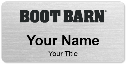 Custom name badges for Boot Barn
