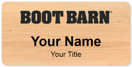 Custom name badges for Boot Barn