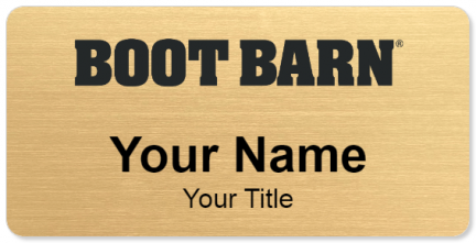 Custom name badges for Boot Barn