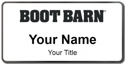 Custom name badges for Boot Barn