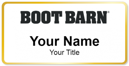 Custom name badges for Boot Barn