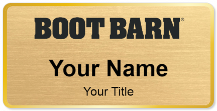 Custom name badges for Boot Barn