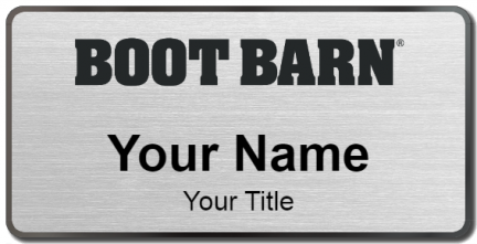 Custom name badges for Boot Barn