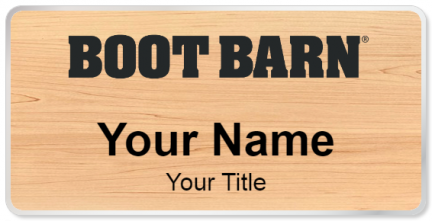 Custom name badges for Boot Barn