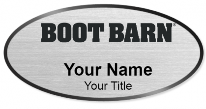 Custom name badges for Boot Barn