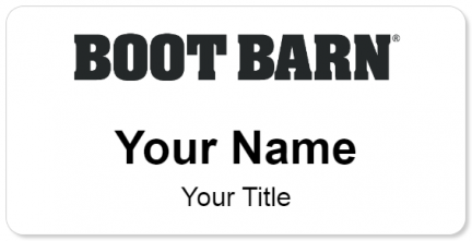 Custom name badges for Boot Barn