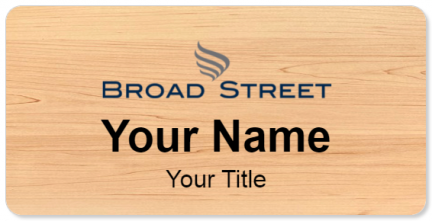 Custom name badges for Broad Street Realty