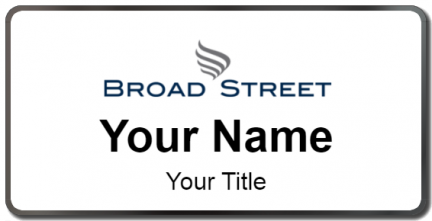 Custom name badges for Broad Street Realty