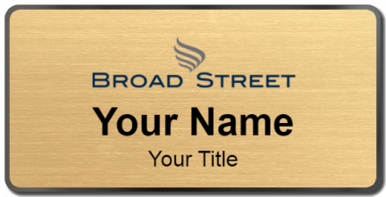 Custom name badges for Broad Street Realty