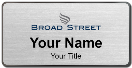Custom name badges for Broad Street Realty