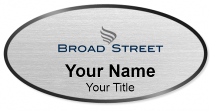 Custom name badges for Broad Street Realty