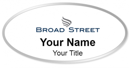 Custom name badges for Broad Street Realty