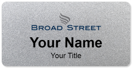 Custom name badges for Broad Street Realty