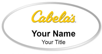 Custom name badges for Cabelas Outfitters