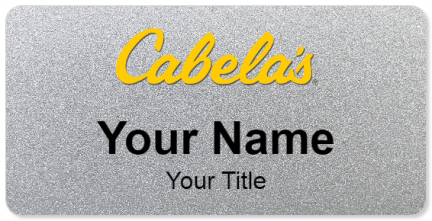 Custom name badges for Cabelas Outfitters