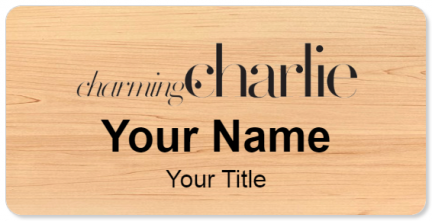 Custom name badges for Charming Charlie