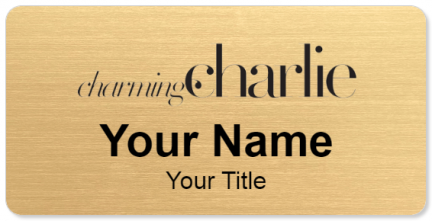 Custom name badges for Charming Charlie