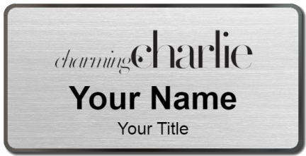 Custom name badges for Charming Charlie