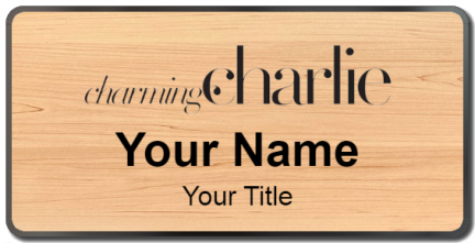 Custom name badges for Charming Charlie