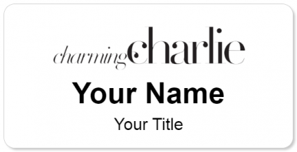 Custom name badges for Charming Charlie