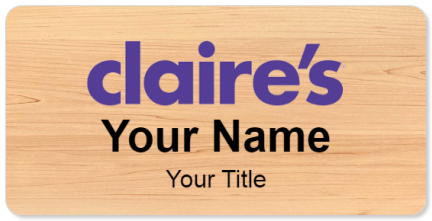 Custom name badges for Claires