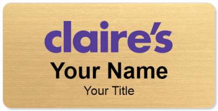 Custom name badges for Claires